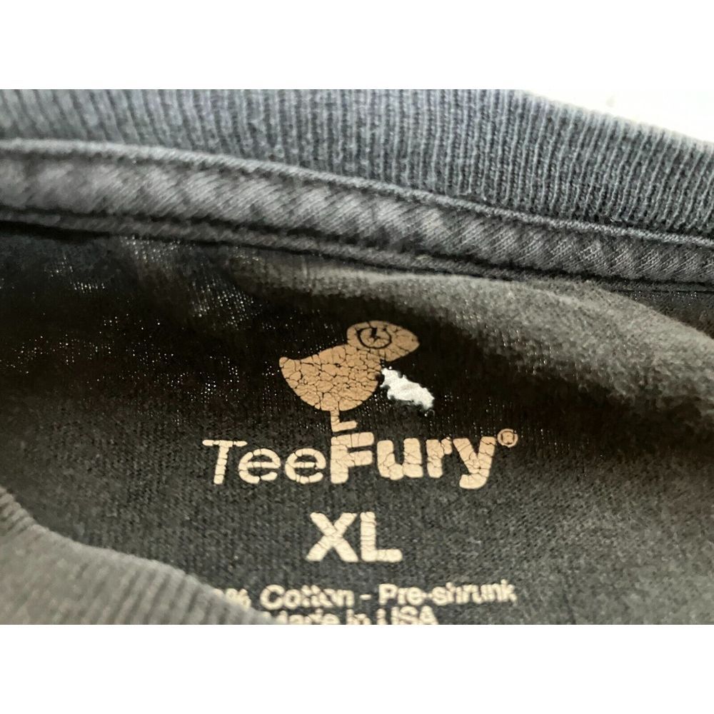 Calvin & Hobbes Shirt Adult Extra Large Black TeeFury Streetwear Kidcore Mens - Picture 5 of 10